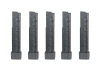 Set of 5 mid-cap, 110-pellet magazines for APC9 airsoft submachine guns