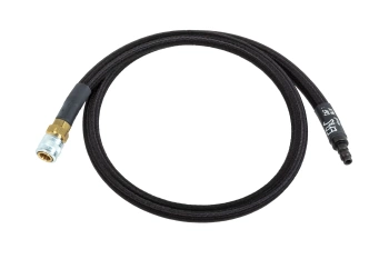 Wąż HPA EPeS Mk. IV S&F z oplotem 80 cm Czarny