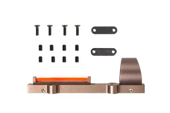 1X28 Fiber Red Circle Sight Replica for shotguns - Dark Earth