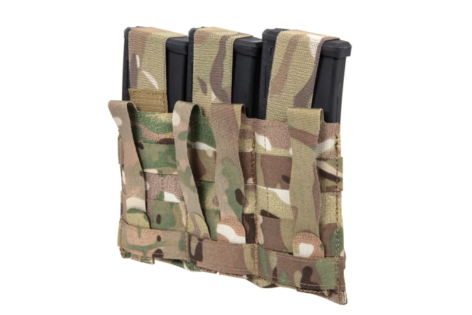 Triple magazine pouch with flap Wosport Multicam