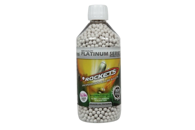 BBs biodegradable 0.28g Rockets Platinum 3000 pcs
