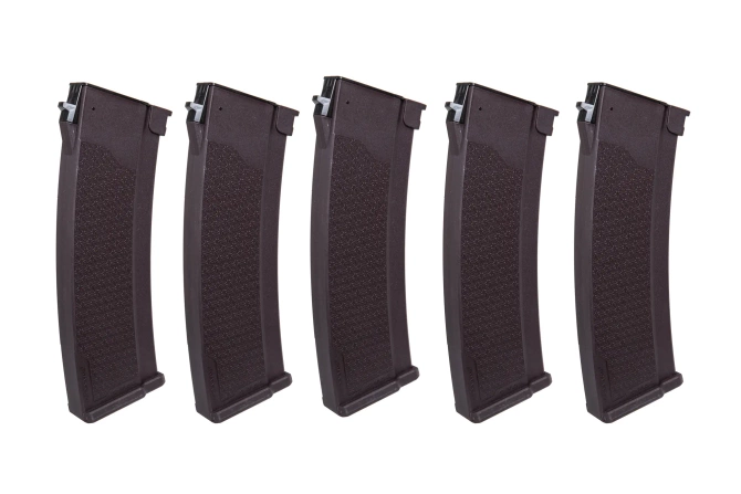 Set of 5 Hi-Cap S-Mag magazines for J-series 380 balls Plum