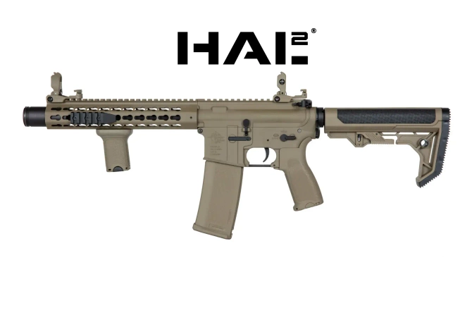 SA-E07 EDGE™ Light Ops Stock HAL2 ™ Full Tan Carbine Replica