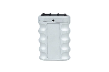 JJ Airsoft JA-1393 angled front grip for M-LOK/Keymod rail (aluminium) Silver
