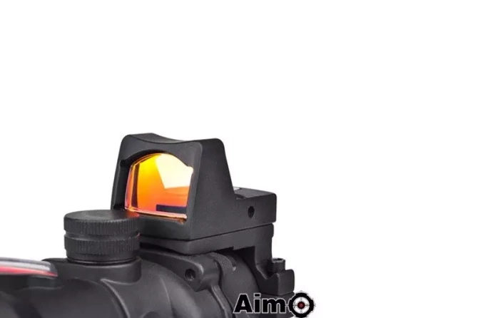 4X32C ACOG (Fibre Optics Illumination + RMR Sight) Replica - Black