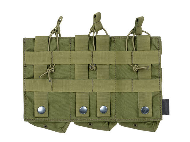 Otwarta potrójna ładownica na magazynki AK 7.62x39 - OLIVE (8FIELDS PREMIUM)