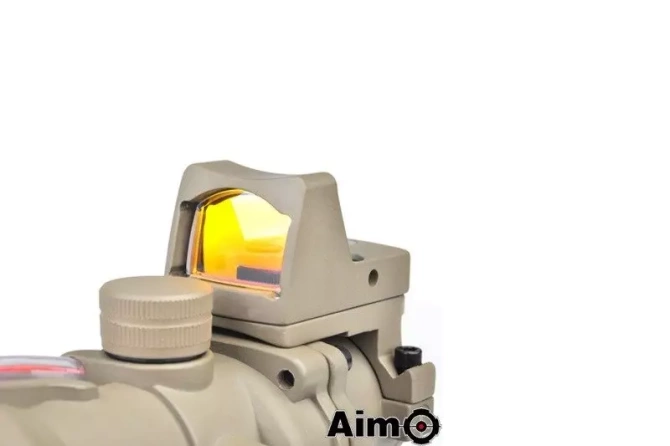 4X32C ACOG (Fibre Optics Illumination + RMR Sight) Replica - Tan
