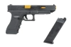E&amp;C EC-1202 airsoft pistol Black and gold