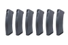 Set of 6 Mid-cap SRC magazines for AK replicas for 100 rounds Black + Speedloader