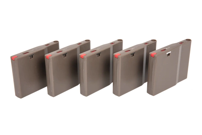 Set of 5 polymer magazines for SRS Silverback FDE replicas