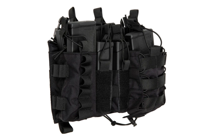 Inta waistcoat panel - Black