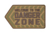 Danger Zone PVC Badge - Multicam
