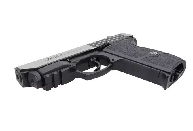 GS-801 pistol replica with laser target marker