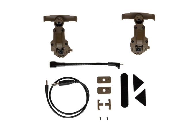 HD-17 Gen 6 tactical active headphones - Brown