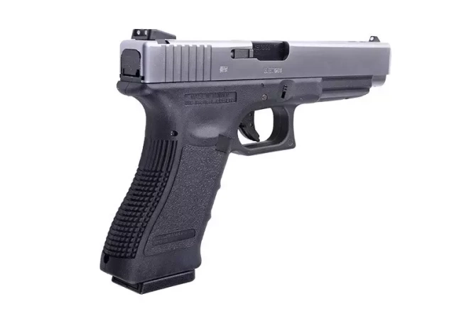 Replika pistoletu gazowego G34 Gen 3 - srebrna