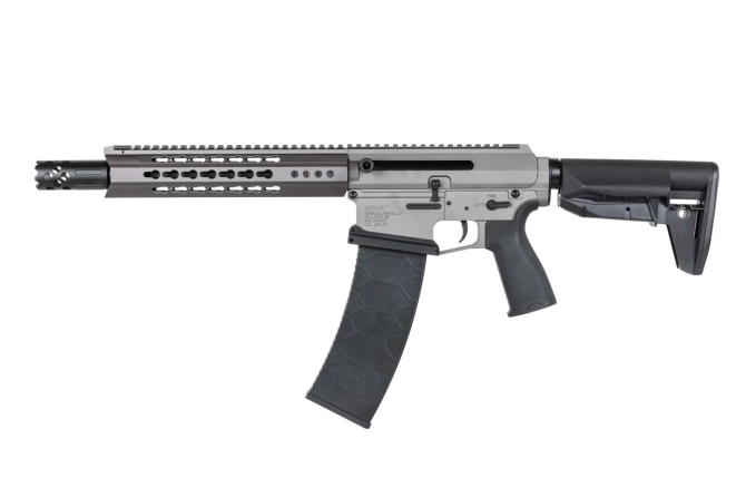 Genesis Arms Gen-12 Kestrel ETU Grey airsoft Double Bell TTI Shotgun