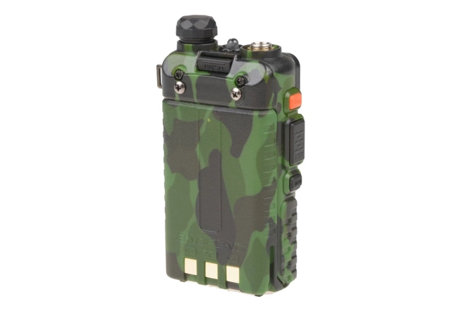 Ręczna, dwukanałowa radiostacja Baofeng UV-5R - krótka bateria (VHF / UHF) - camo