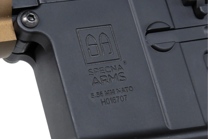 Karabinek ASG Specna Arms HK416 SA-PH24 PRIME™ Aster II ETU z silnikiem bezszczotkowym Chaos Bronze