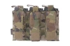Triple Open Top Pouch for M4/M16 + Pistol Magazines - Multicam