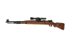 Kar98k spring airsoft rifle - wooden version + scope