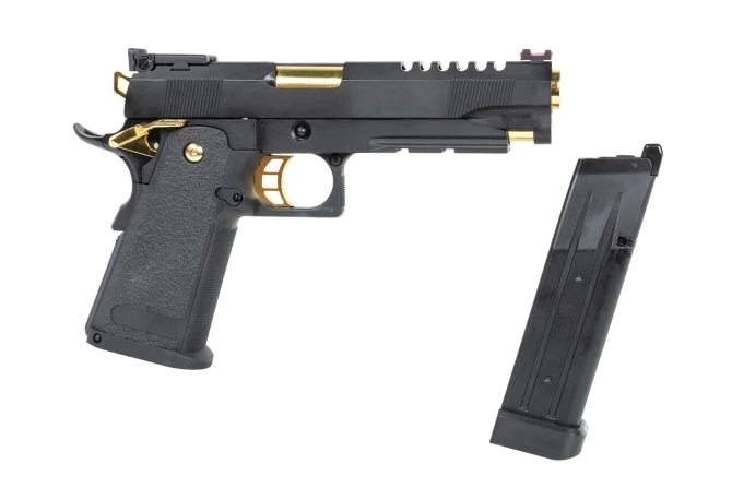 Pistolet ASG E&C EC-2104 Czarno-złoty