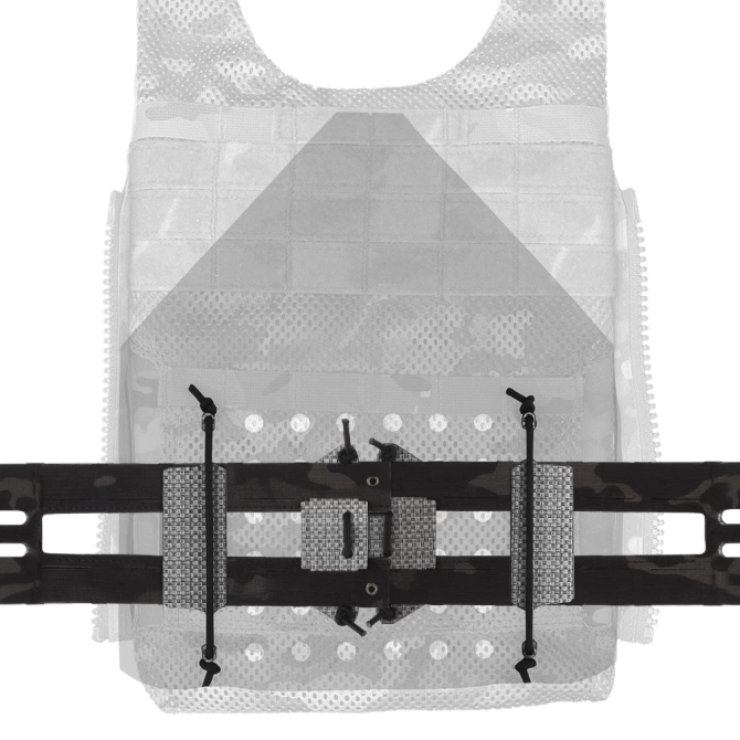 Uniwersalne Cummerbundy Wosport Lightweight Gridle QD Multicam Black