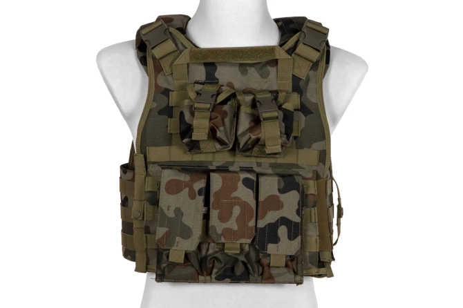 Plate Carrier Tactical Vest - WZ.93 Woodland Panther