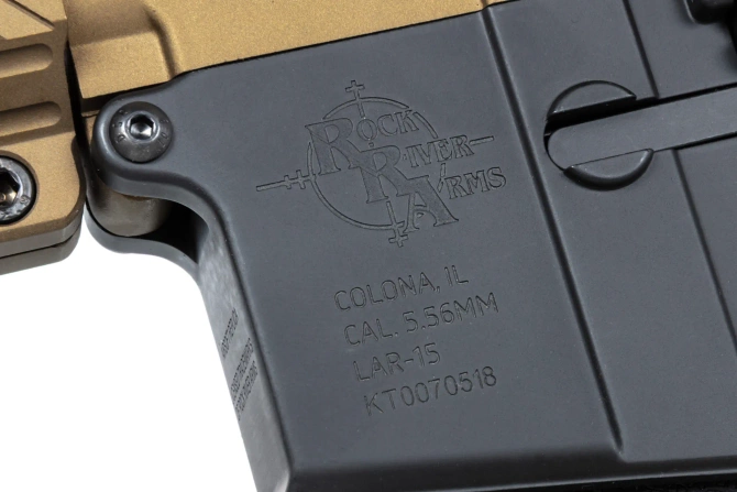 Karabinek ASG Specna Arms RRA M4 SA-E25 HAL ETU™ Chaos Bronze z pomarańczowym urządzeniem wylotowym
