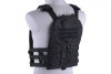 Kamizelka typu plate carrier z odpinanym panelem - czarna