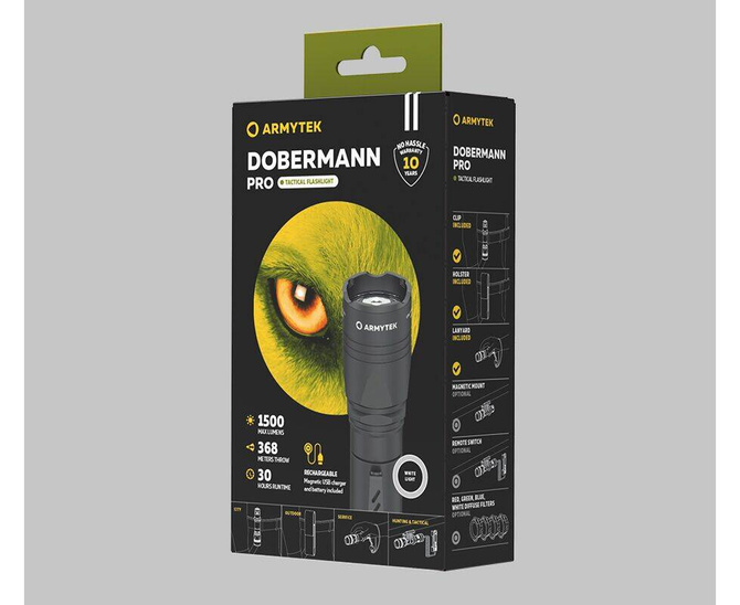 LATARKA DOBERMANN PRO MAGNET USB - ARMYTEK
