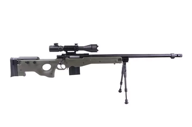 4402D sniper rifle replica (with scope and bipod) - olive