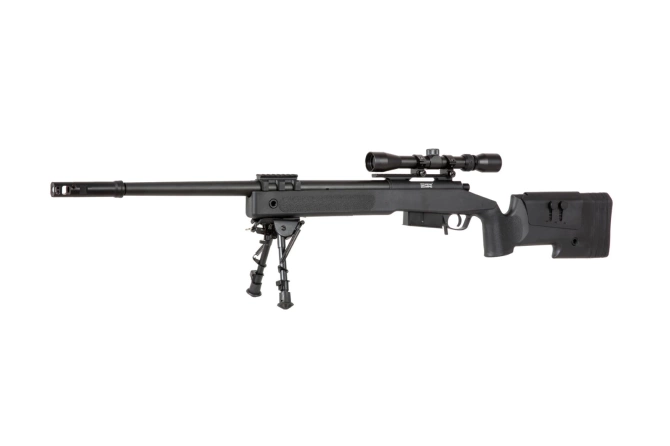 SA-S03 CORE™ High Velocity Sniper Rifle Replica with Scope and Bipod - black