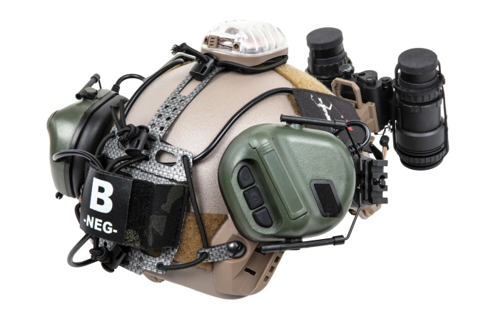 NVG battery cover for Wosport Bridge type helmet Lightweight Multicam Black