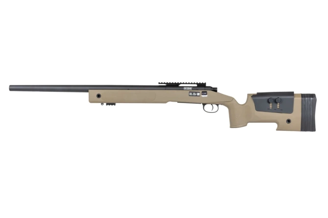 Specna Arms SA-S02 CORE™ High Velocity Upgraded Tan airsoft Selector Rifle