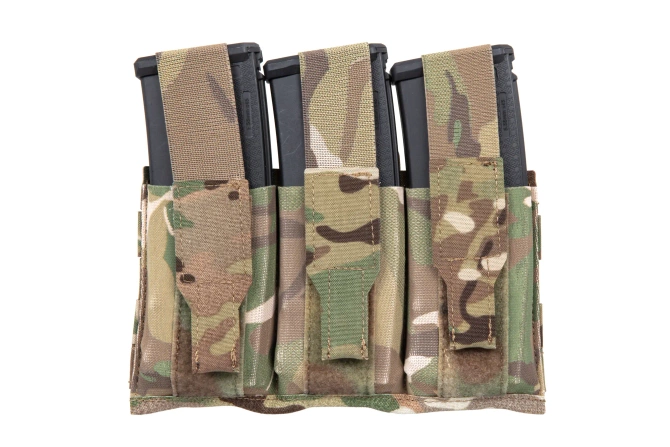 Triple magazine pouch with flap Wosport Multicam