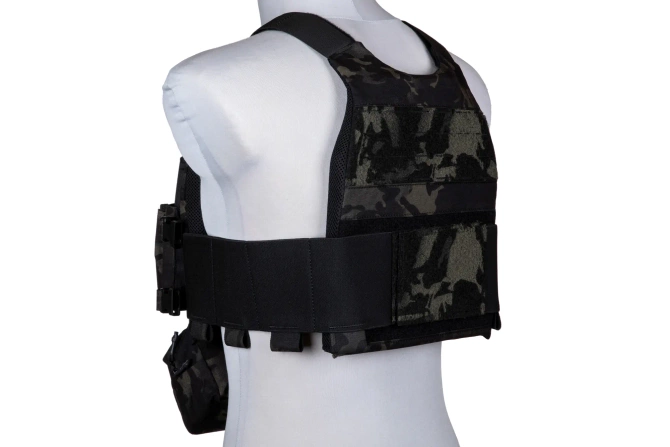 FCS-type tactical waistcoat with MK Chest Rig - Multicam Black
