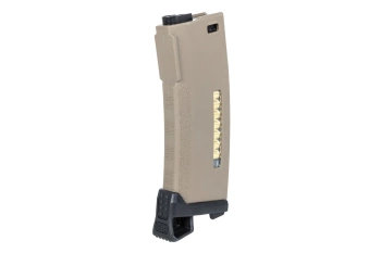 Mid-cap 150-BB PTS Enhanced EPM gen.2 magazine with enlarged Tan bead