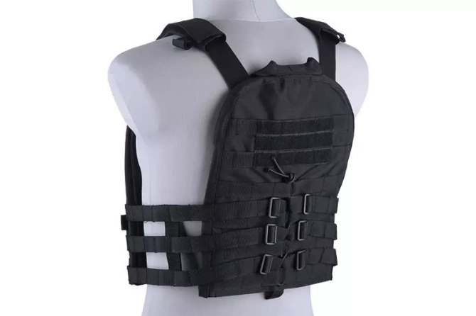 Kamizelka typu plate carrier z odpinanym panelem - czarna
