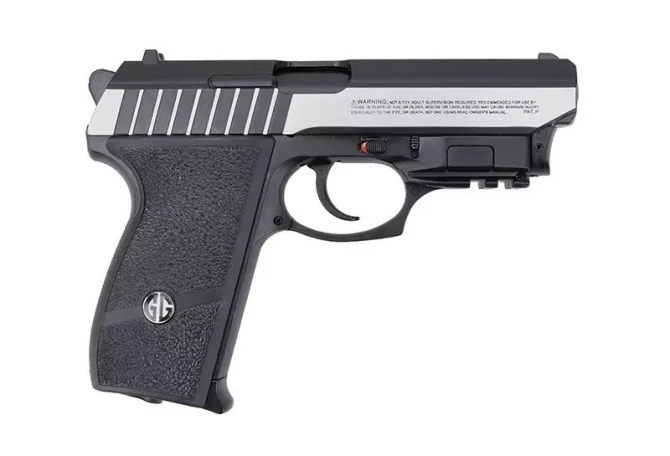 GS-801 pistol replica with laser target marker