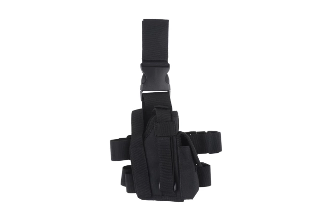 Drop-Leg Holster with Magazine Pouch - Black