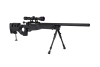 Specna Arms SA-S14 sniper airsoft rifle with scope and bipod Black