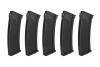 Set of 5 S-Mag Mid-cap magazines for 175 rounds for the J series - Black