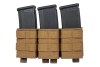 Triple open magazine pouch 7.62 mm Wosport Coyote Brown