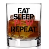 Szklanka do Whisky - EAT SLEEP PEW REPEAT