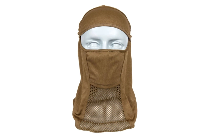 Light balaclava with face protector - Tan