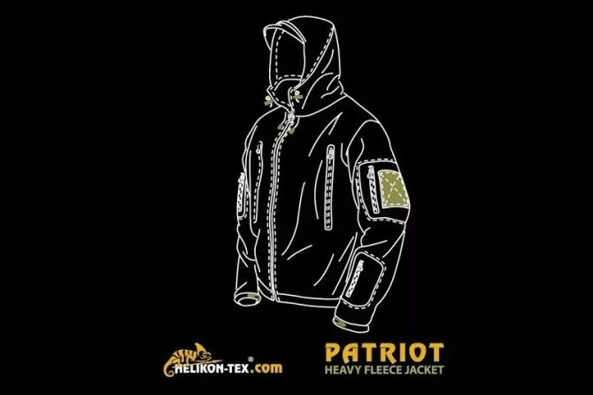 Bluza polarowa Patriot - czarna