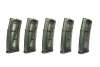 Zestaw 5 magazynków mid-cap 130 kulek do replik M4/M16 - przezroczysty