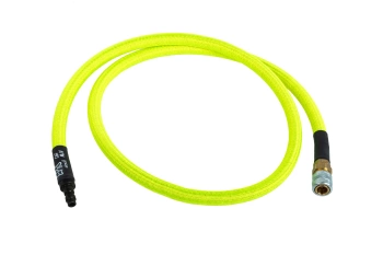HPA EPeS Mk. IV S&amp;F braided hose 100 cm Neon green