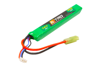 Akumulator LiPo 7,4V 1200mAh 15C (stick) pod pokrywę w AK - NITRO + alarm gratis