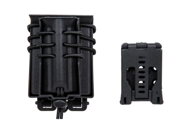 Ładownica na 2 magazynki M4/M16 i 9mm Wosport Urban Assault Quick Pull Czarny